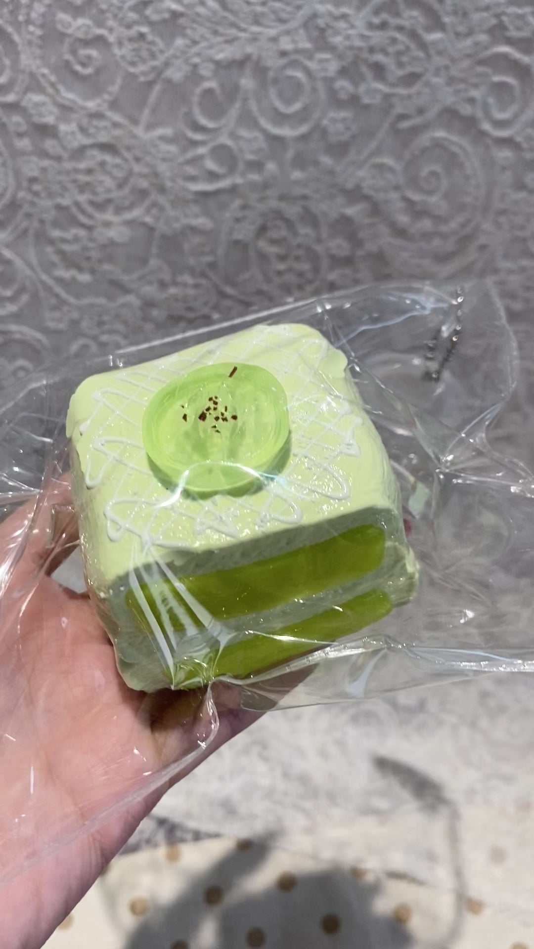 【Green Grape Square Soft Candy】Squishy stress relief toy