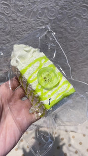 【Green Grape Snow Top Toast】Squishy stress relief toy