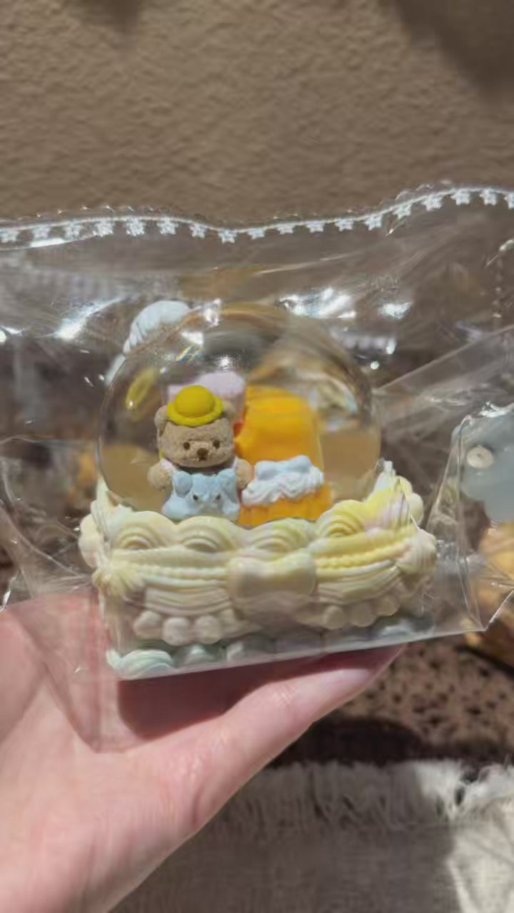 【Butter Cheese Bear Crystal Ball】Squishy stress relief toy