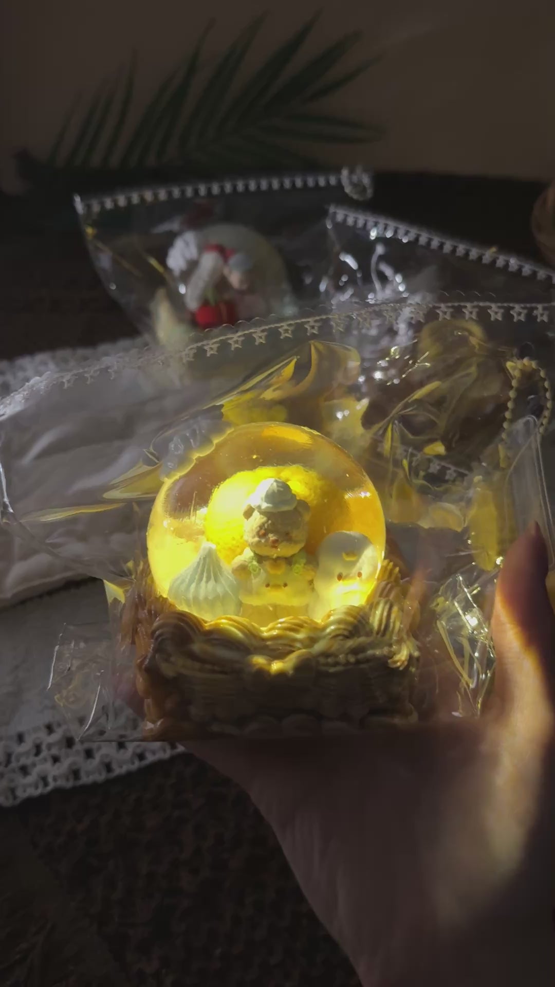 【Pumpkin Bear Crystal Ball】Squishy stress relief toy