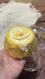 【Banana Chip Cream Chiffon Cake】Squishy Stress Relief Toy