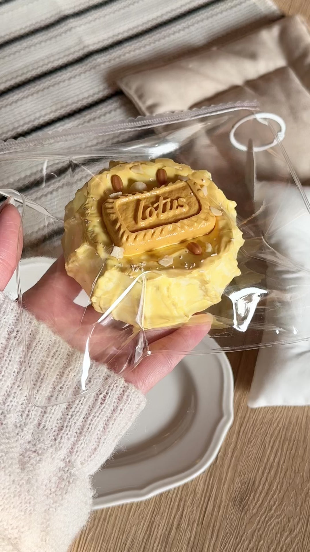 카라멜 쿠키 바스크 치즈케이크 말랑말랑한 장난감 