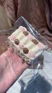 【Strawberry Cocoa Retro Cake】Squishy stress relief toy