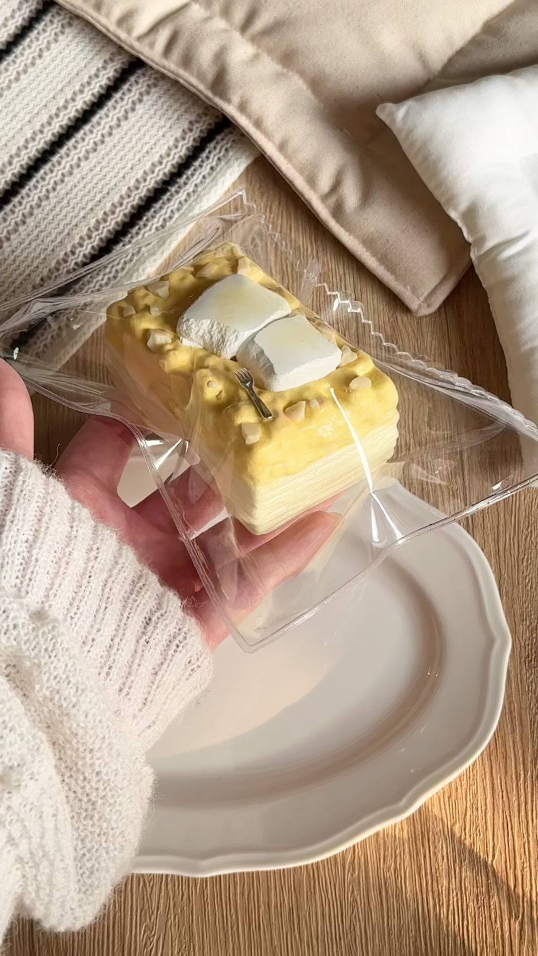 두유 마시멜로 와플 말랑말랑 장난감