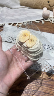 【Banana slice cream toast】Squishy stress relief toy