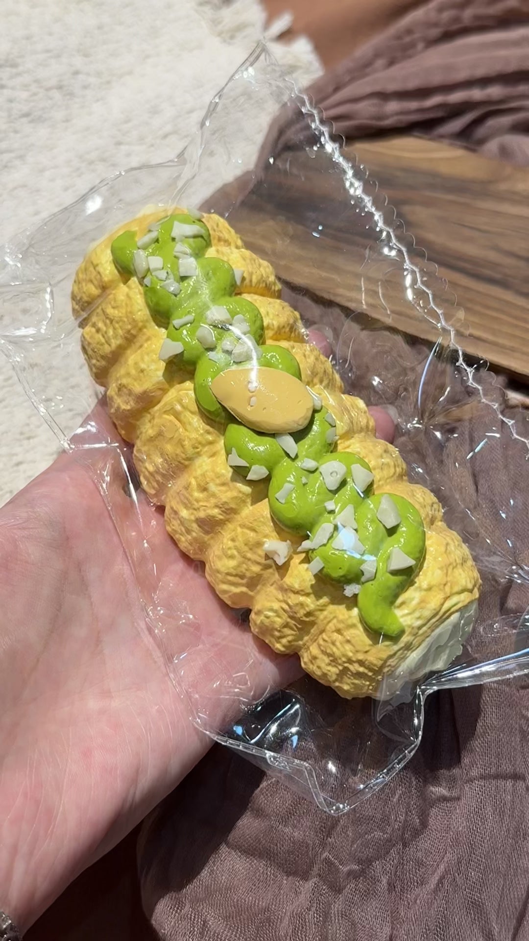 【Pistachio Cream Horns】Squishy Stress Relief Toy