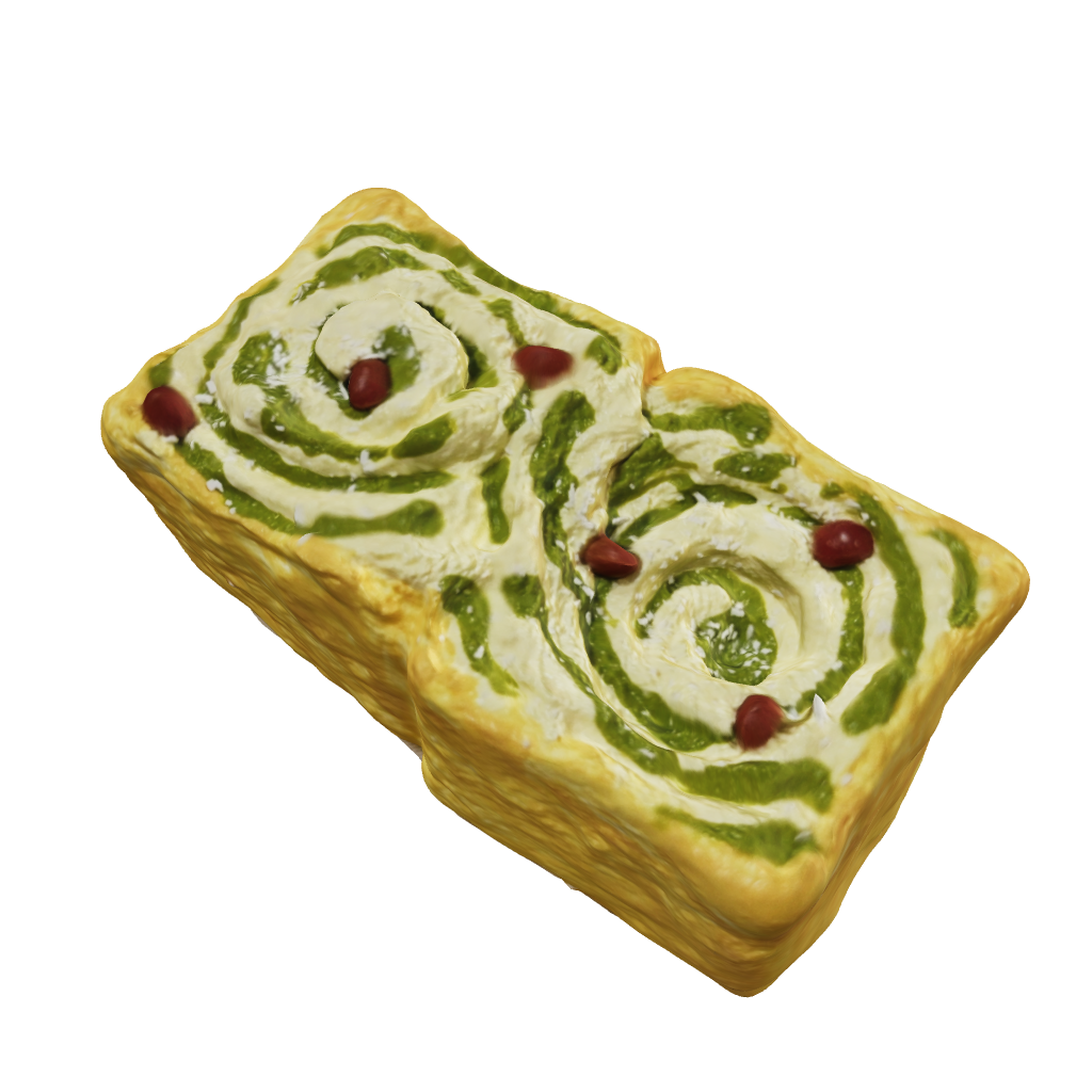 【Matcha Red Bean Shredded Toast】Squishy stress relief toy